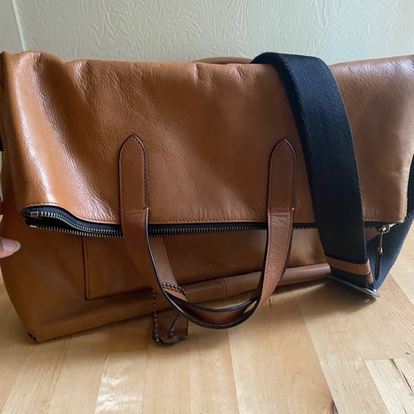 Coach Leather Crossbody Laptop/ School bag - Picture 1 of 5